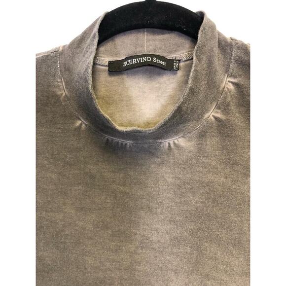 Men’s SCERVINO STREET Turtleneck Cotton Gray Pullover Top Size M Made In Italy - Picture 4 of 13